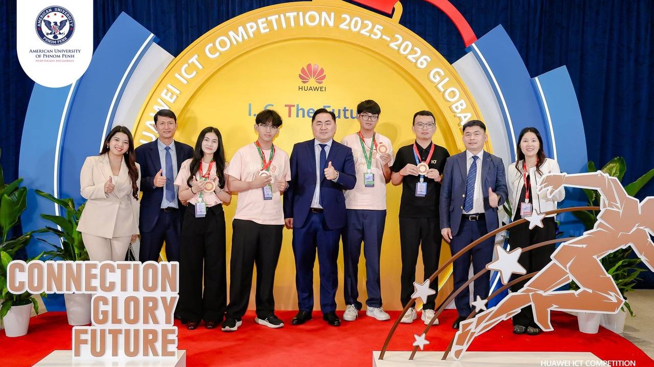 AUPP Students Win 3rd Place Among 180 Teams at the Huawei ICT Competition Global Finals in China!